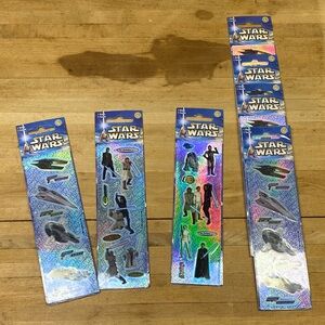 Star Wars Holographic Sticker Set vintage Star Wars stickers bundle